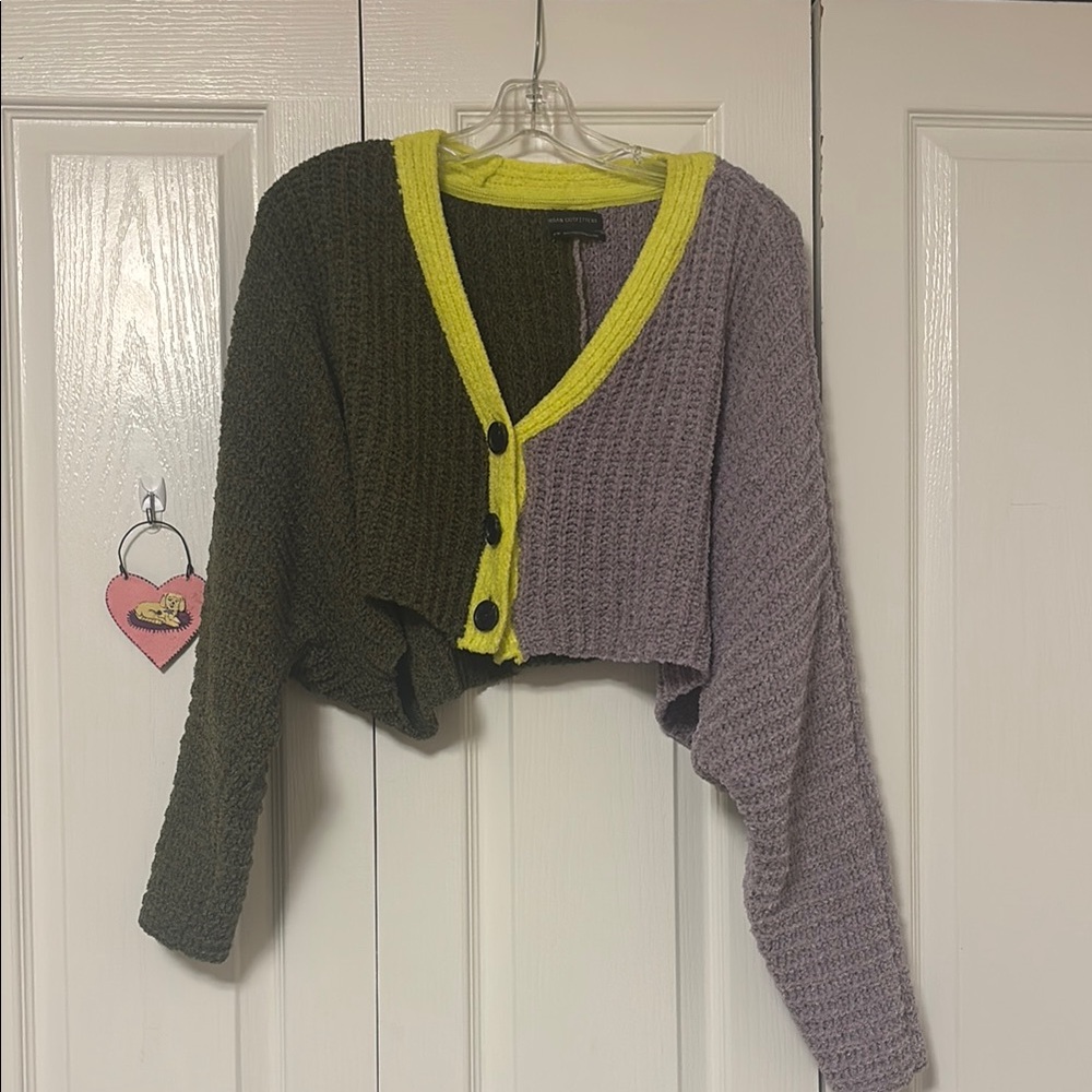 Colorblock Cardigan Sweater